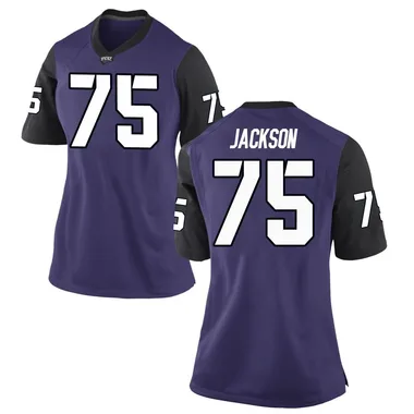 Women's Replica Rasheed Jackson TCU Horned Frogs Football College Jersey - Purple