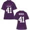 Women's Replica Sam Bisesi TCU Horned Frogs Football College Jersey - Purple