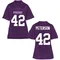 Women's Replica Sebastian Peterson TCU Horned Frogs Football College Jersey - Purple