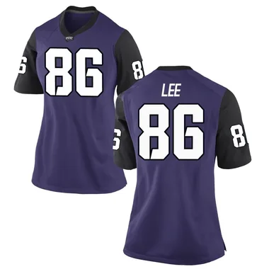 Women's Replica Sutton Lee TCU Horned Frogs Football College Jersey - Purple