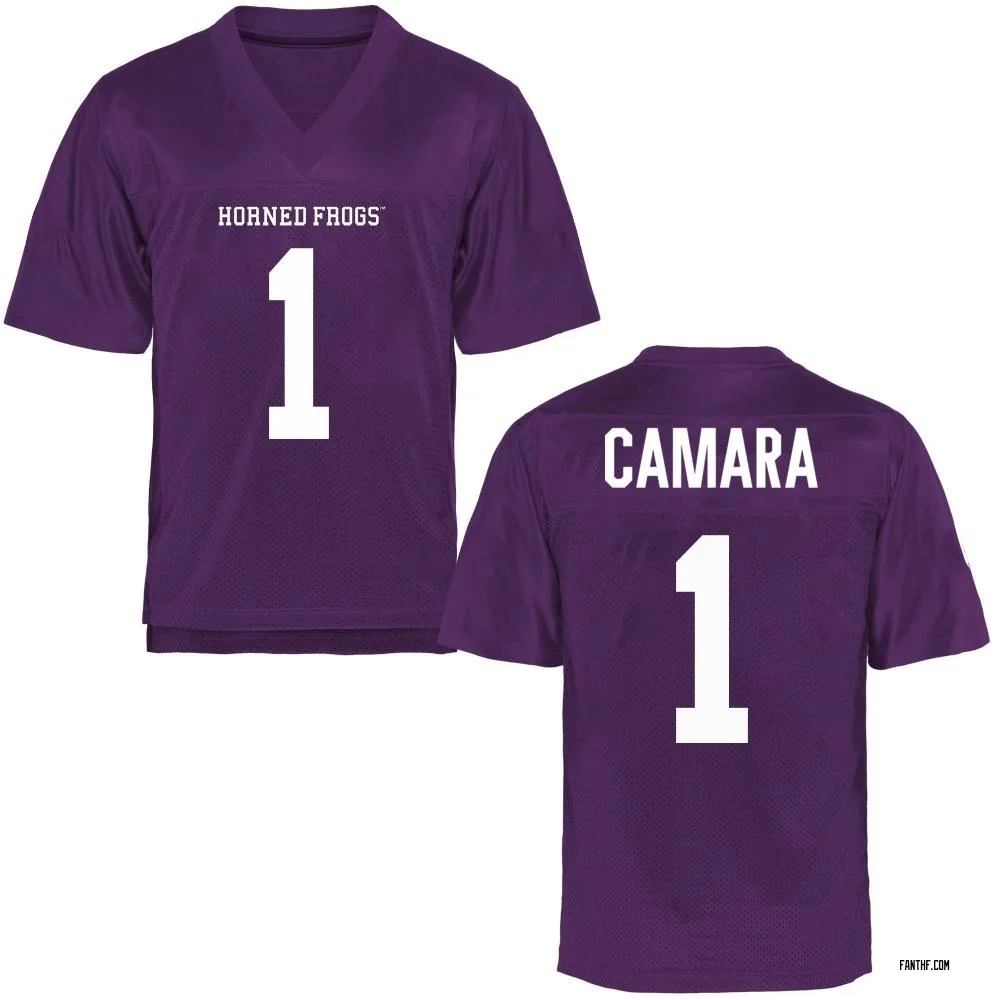 Youth Game Abe Camara TCU Horned Frogs Football College Jersey - Purple