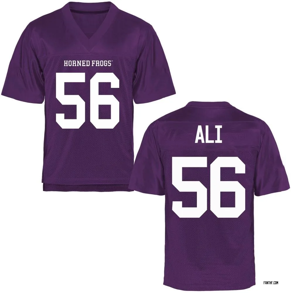 Youth Game Alan Ali TCU Horned Frogs Football College Jersey - Purple