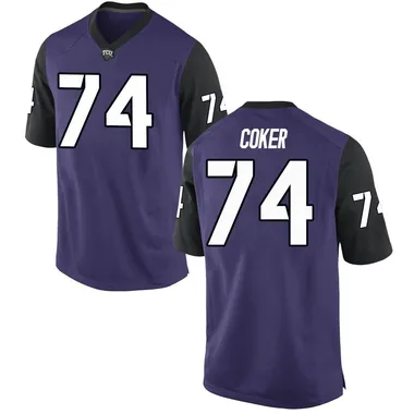 Youth Game Andrew Coker TCU Horned Frogs Football College Jersey - Purple