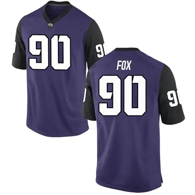 Youth Game Caleb Fox TCU Horned Frogs Football College Jersey - Purple