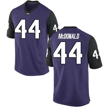 Youth Game Cooper McDonald TCU Horned Frogs Football College Jersey - Purple