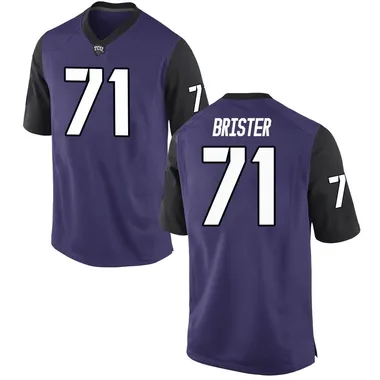 Youth Game Creece Brister TCU Horned Frogs Football College Jersey - Purple