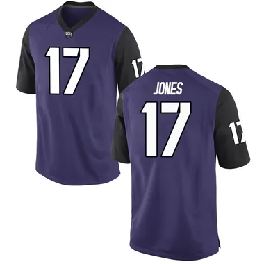 Youth Game Dane Jones TCU Horned Frogs Football College Jersey - Purple