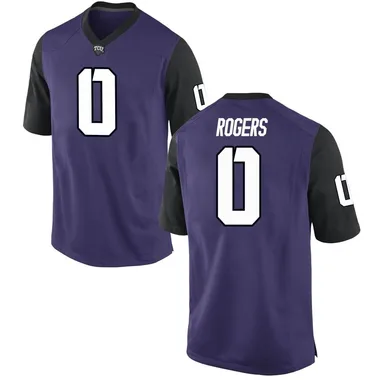 Youth Game DJ Rogers TCU Horned Frogs Football College Jersey - Purple