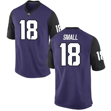 Youth Game Ed Small TCU Horned Frogs Football College Jersey - Purple