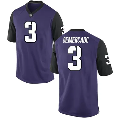Youth Game Emari Demercado TCU Horned Frogs Football College Jersey - Purple