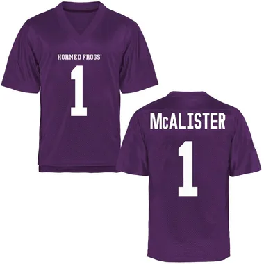 Youth Game Eric McAlister TCU Horned Frogs Football College Jersey - Purple