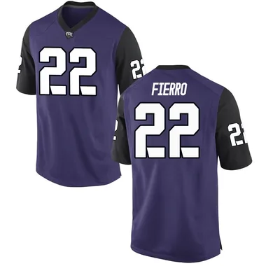 Youth Game Fletcher Fierro TCU Horned Frogs Football College Jersey - Purple