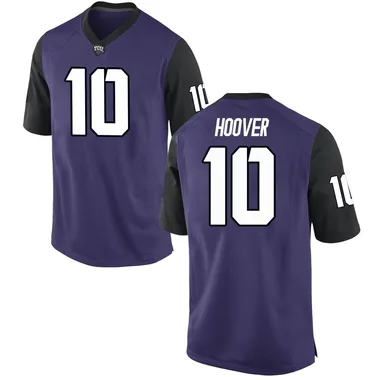 Youth Game Josh Hoover TCU Horned Frogs Football College Jersey - Purple