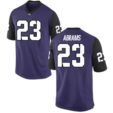 Youth Game Keylan Abrams TCU Horned Frogs Football College Jersey - Purple