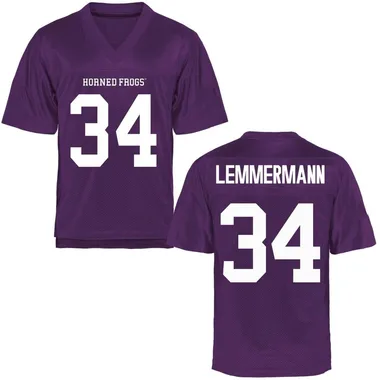 Youth Game Kyle Lemmermann TCU Horned Frogs Football College Jersey - Purple