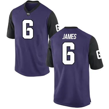 Youth Game LaMareon James TCU Horned Frogs Football College Jersey - Purple