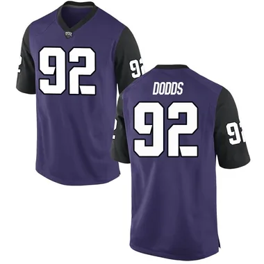 Youth Game Luke Dodds TCU Horned Frogs Football College Jersey - Purple