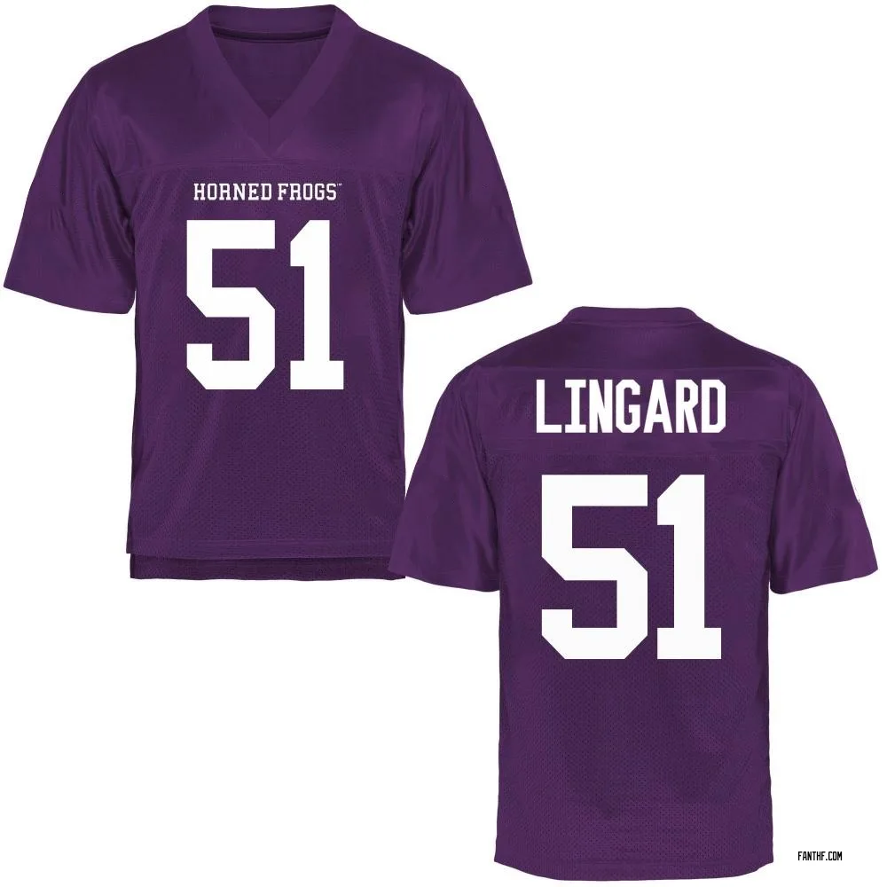 Youth Game Luke Lingard TCU Horned Frogs Football College Jersey - Purple