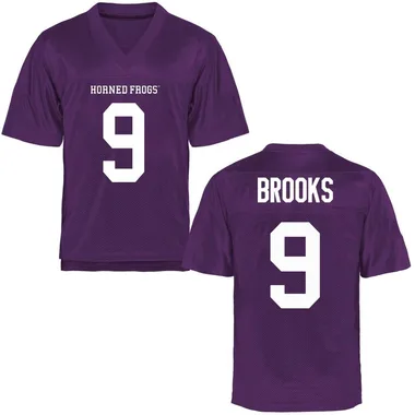 Youth Game Marcel Brooks TCU Horned Frogs Football College Jersey - Purple