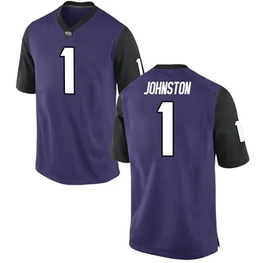 Youth Game Quentin Johnston TCU Horned Frogs Football College Jersey - Purple