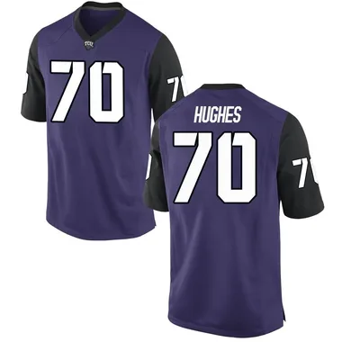 Youth Game Ryan Hughes TCU Horned Frogs Football College Jersey - Purple