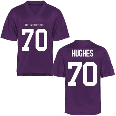 Youth Game Ryan Hughes TCU Horned Frogs Football College Jersey - Purple