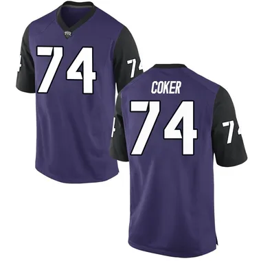 Youth Replica Andrew Coker TCU Horned Frogs Football College Jersey - Purple