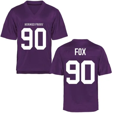 Youth Replica Caleb Fox TCU Horned Frogs Football College Jersey - Purple