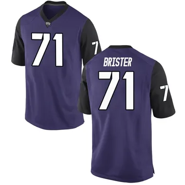 Youth Replica Creece Brister TCU Horned Frogs Football College Jersey - Purple