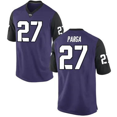 Youth Replica Hayden Parga TCU Horned Frogs Football College Jersey - Purple