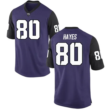 Youth Replica Jacobe Hayes TCU Horned Frogs Football College Jersey - Purple
