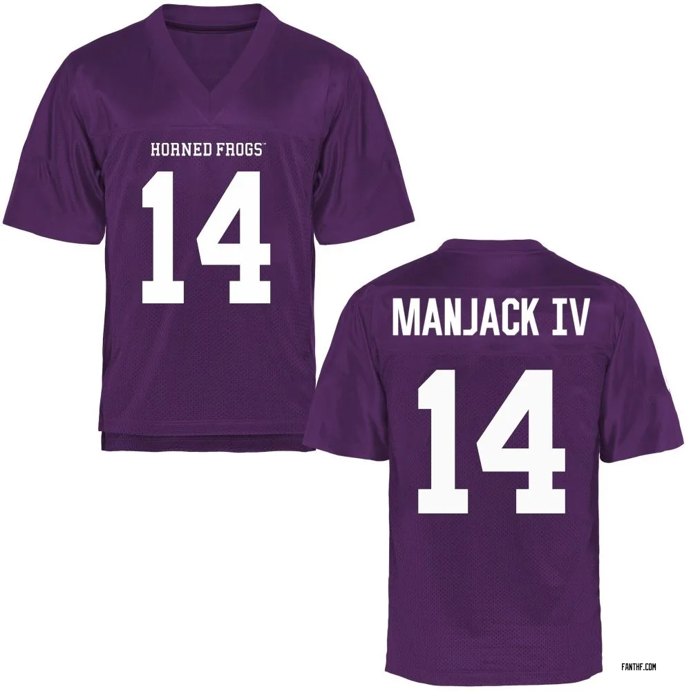 Youth Replica Joseph Manjack IV TCU Horned Frogs Football College Jersey - Purple