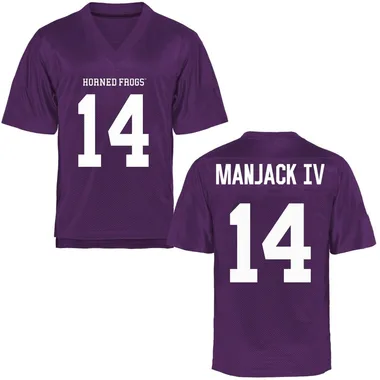 Youth Replica Joseph Manjack IV TCU Horned Frogs Football College Jersey - Purple