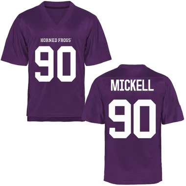 Youth Replica Kelten Mickell TCU Horned Frogs Football College Jersey - Purple