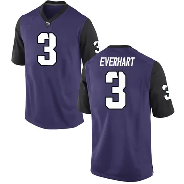 Youth Replica Major Everhart TCU Horned Frogs Football College Jersey - Purple