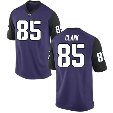 Youth Replica Parker Clark TCU Horned Frogs Football College Jersey - Purple