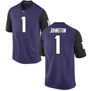 Youth Replica Quentin Johnston TCU Horned Frogs Football College Jersey - Purple