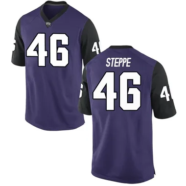 Youth Replica Rhett Steppe TCU Horned Frogs Football College Jersey - Purple
