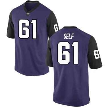 Youth Replica Riley Self TCU Horned Frogs Football College Jersey - Purple