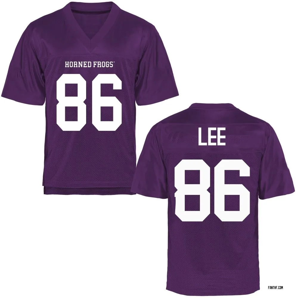 Youth Replica Sutton Lee TCU Horned Frogs Football College Jersey - Purple