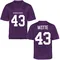 Youth Replica Ty Witte TCU Horned Frogs Football College Jersey - Purple