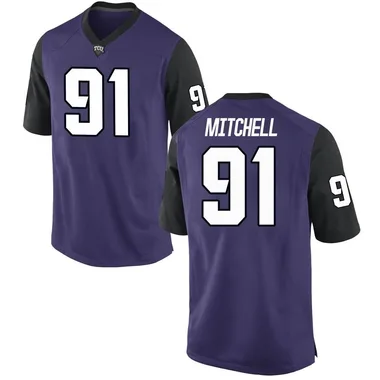 Youth Replica Tymon Mitchell TCU Horned Frogs Football College Jersey - Purple